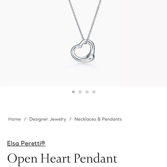 Tiffany & Co. Elsa Peretti Open Heart Pendant - Picture 3 of 4